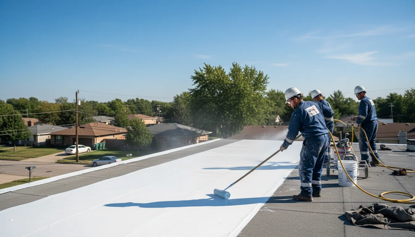 Commercial roof coating in West Babylon, NY near me